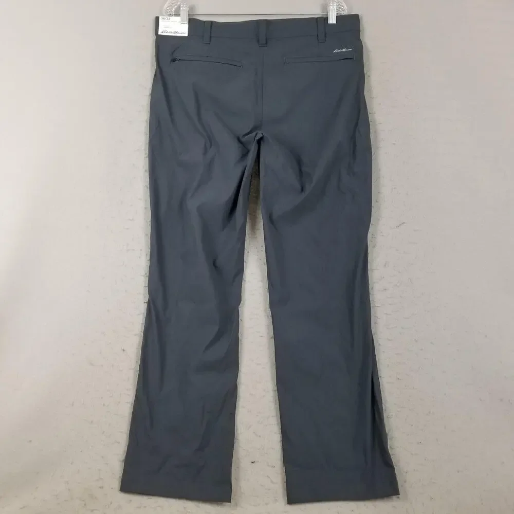 Eddie‎ Bauer Horizon Guide Chino Pants Mens 36x32 Storm Gray Straight Leg